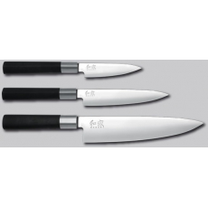 Sady kuchyňských nožů KAI Wasabi Black 67S-300, 3 ks...