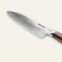 AKCIA 1+1 Nôž na pečivo Seburo SARADA Damascus 195mm + Kiritsuke (majster-šéf, santoku) nôž Seburo SUBAJA Damascus 180mm
