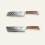 Sada kuchynských nožov Seburo HOGANI Deluxe Damascus 2ks (Nakiri nôž 170mm, Santoku nôž 175mm)