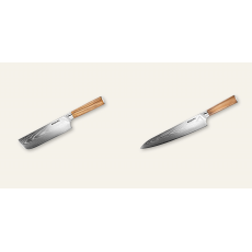 Nakiri nôž Seburo HOKORI Damascus 170mm + Šéfkucharský nôž Seburo HOKORI Damascus 250mm