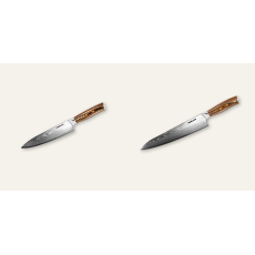 Šéfkucharský nôž Seburo SUBAJA Damascus 200mm + Šéfkucharský nôž Seburo SUBAJA Damascus 250mm