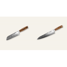Santoku nôž Seburo SUBAJA Damascus 175mm + Šéfkucharský nôž Seburo SUBAJA Damascus 250mm
