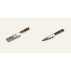 Nakiri nôž Seburo SUBAJA Damascus 175mm + Šéfkucharský nôž Seburo SUBAJA Damascus 150mm