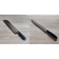 AKCIA 1+1 Santoku nůž Seburo WEST Damascus 190mm + Filetovací nôž Seburo WEST Damascus 210mm