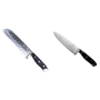 AKCIA 1+1 Santoku nůž Seburo WEST Professional Damascus 190mm + Šéfkucharský nôž Seburo WEST Professional Damascus 220mm