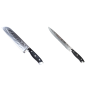 AKCIA 1+1 Santoku nůž Seburo WEST Professional Damascus 190mm + Filetovací nôž Seburo WEST Professional Damascus 210mm